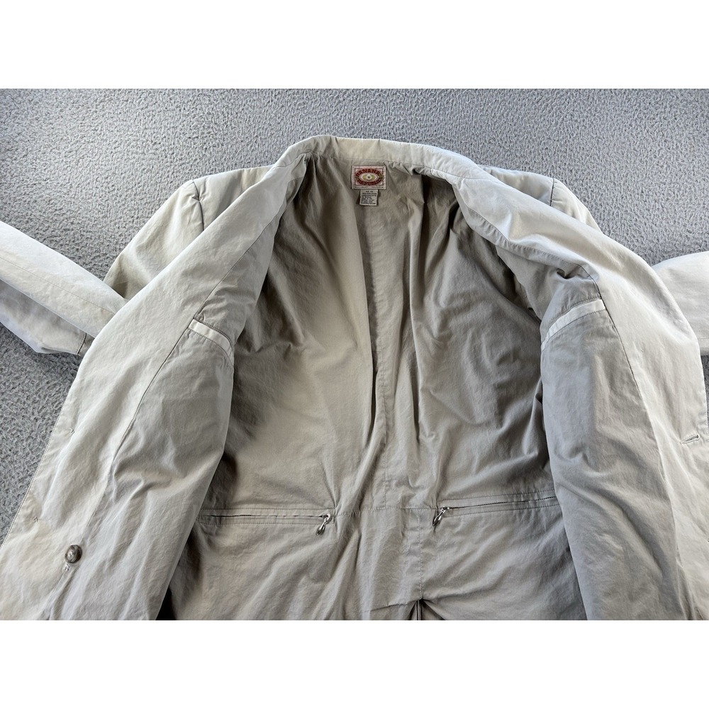 Vintage Banana Republic Safari Blazer Mens 44 Chore Coat Bush Khaki Field - Picture 12 of 16
